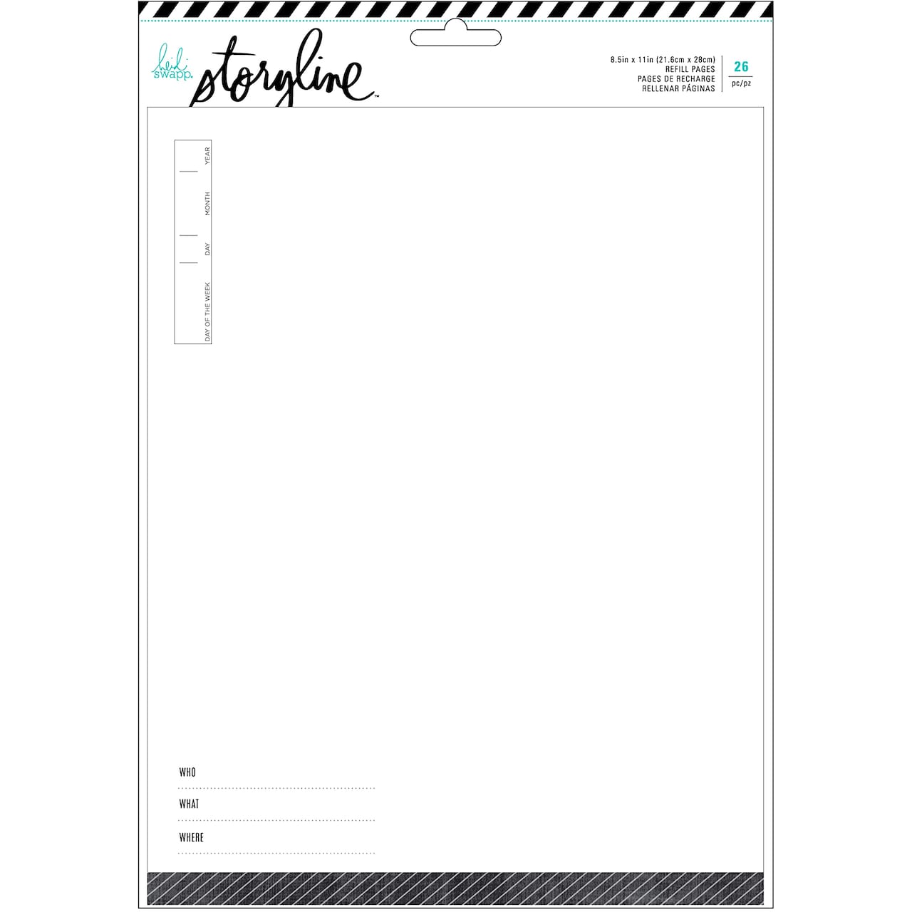 Heidi Swapp&#xAE; Storyline&#x2122; 8.5&#x22; x 11&#x22; Page Protectors &#x26; Refill Pages